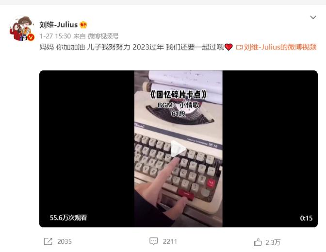 刘维和妈妈的感情好感人