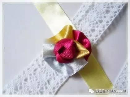 丝带花 包装丝带花教程图解