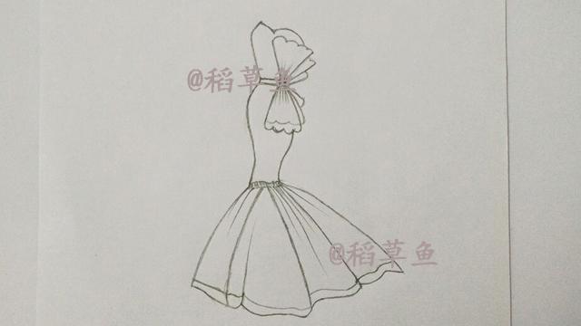 一步一步教画晚礼服 一步一步教画古装裙子