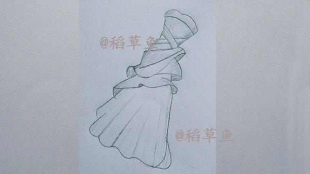 一步一步教画晚礼服 一步一步教画古装裙子