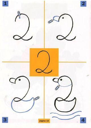 用数字画小鸟简笔画 1一3岁宝宝简笔画小鸟