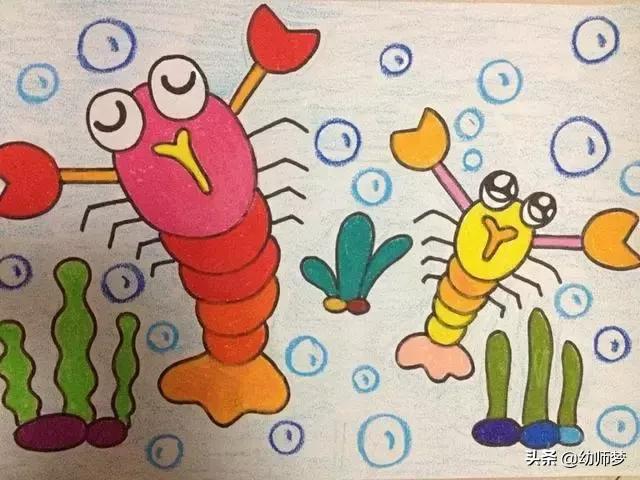 1一3岁宝宝学画画,大一班的小朋友学画画