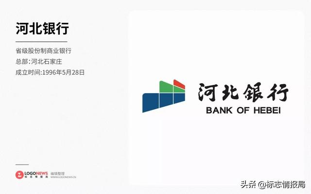 河北银行logo取自「河」字的三点水,代表本行源于河北的归属感.