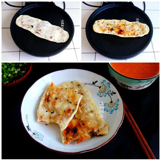 特色小吃，湖北鮮肉鍋盔，不用發面，一次做7個又香又酥 熱愛美食 第14张