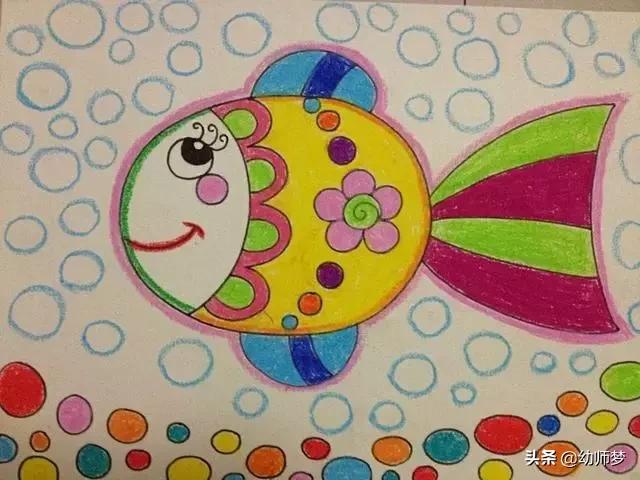 1一3岁宝宝学画画,大一班的小朋友学画画