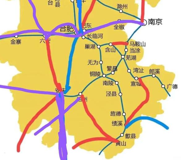 黄山到阜阳高铁安徽有21条高铁线路已开通和建设安徽一二三线城市名单