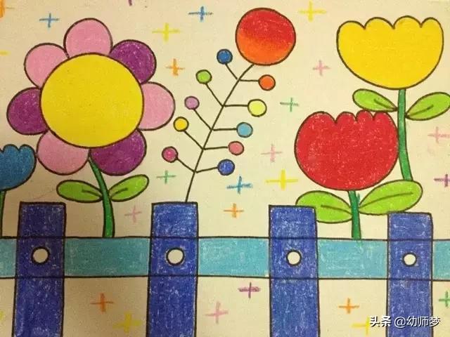 1一3岁宝宝学画画,大一班的小朋友学画画
