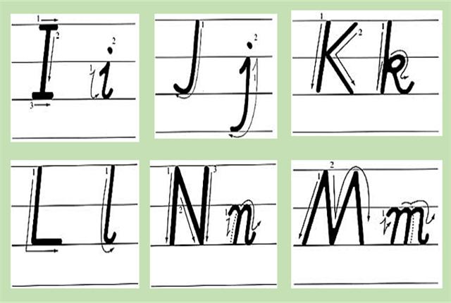 英文26个字母标准写法，26个英文字母正确规范写法