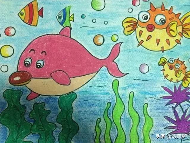 1一3岁宝宝学画画,大一班的小朋友学画画