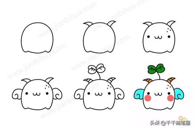 三岁儿童最简单的画 1一3岁简笔画图片大全