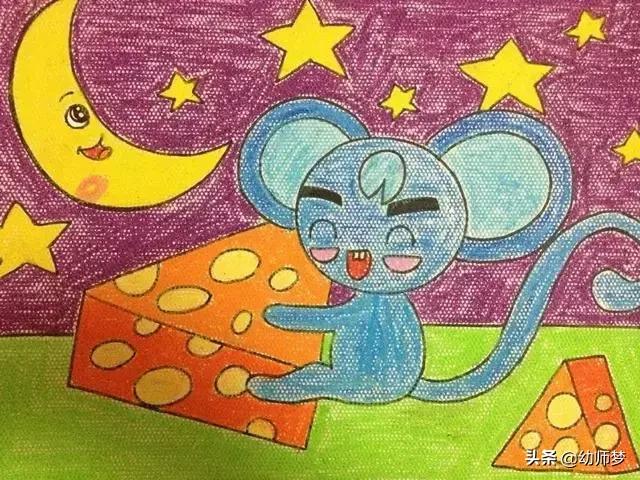 1一3岁宝宝学画画,大一班的小朋友学画画