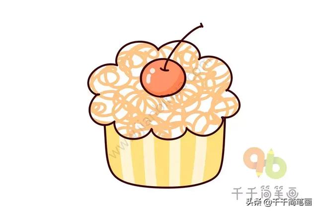 蛋糕简笔画图片,各种礼物简笔画图片