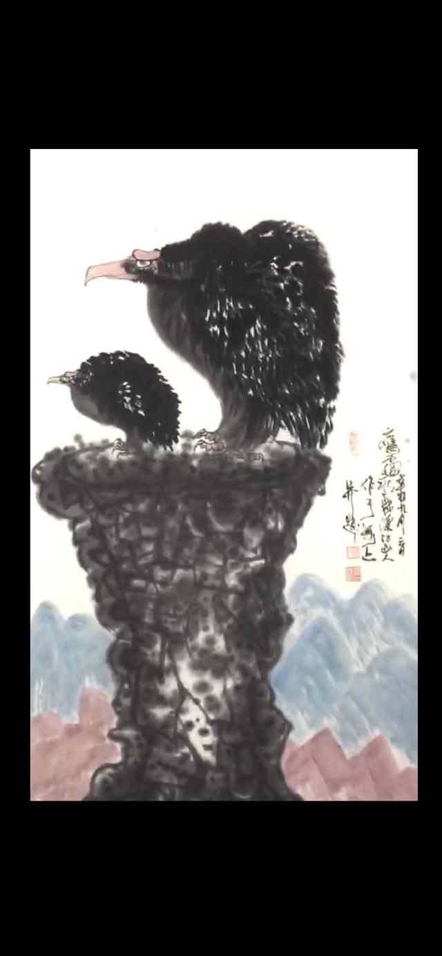 鹰画得最好的画家，书画双绝久负盛名