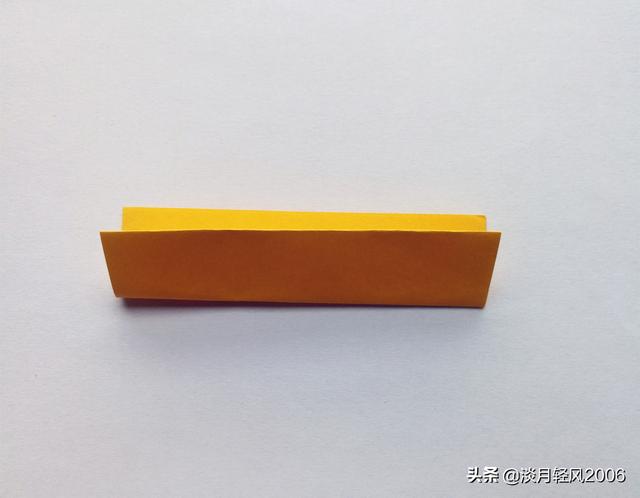 雨伞折纸 长条折蝴蝶结