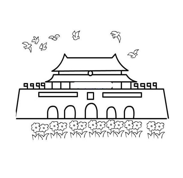 北京天安怎么画简单儿童简笔画陪娃几笔画出北京天安100000000种可爱