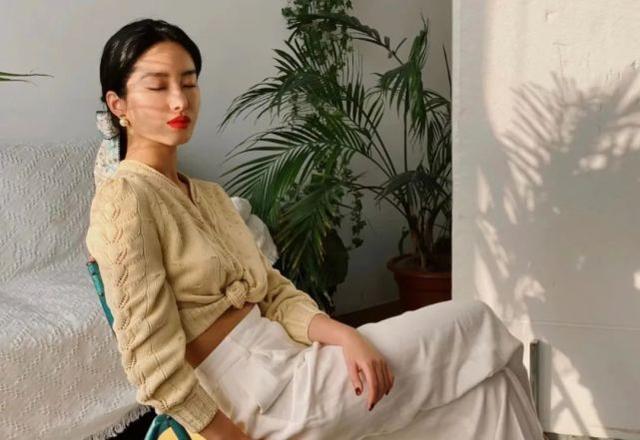 楊采鈺不愧「文藝女神」！穿藍色連衣裙穿出法式高級感，時髦味濃 娛樂八卦吃瓜 第6张
