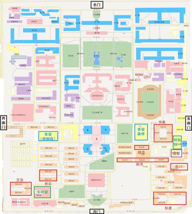 北京大学地图国内著名大学校园地图中国所有大学地图