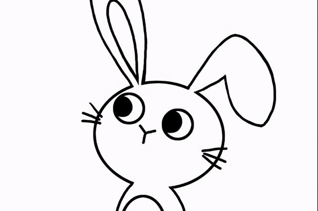简笔画小兔子(兔子怎么画简单又可爱)