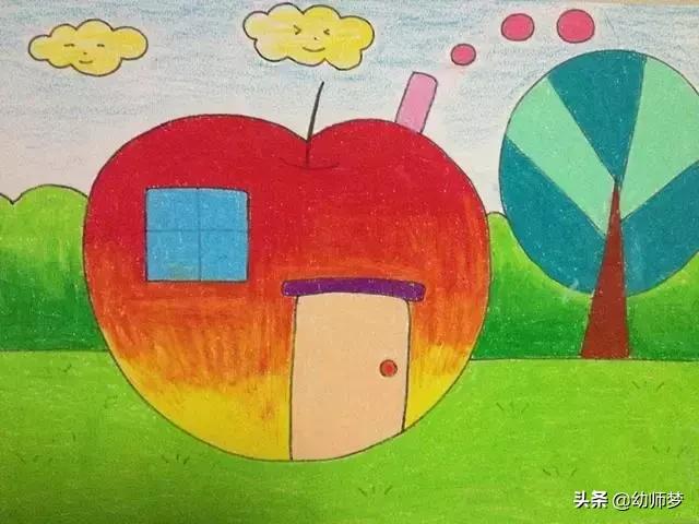 1一3岁宝宝学画画,大一班的小朋友学画画