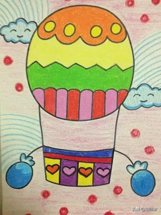 1一3岁宝宝学画画,大一班的小朋友学画画