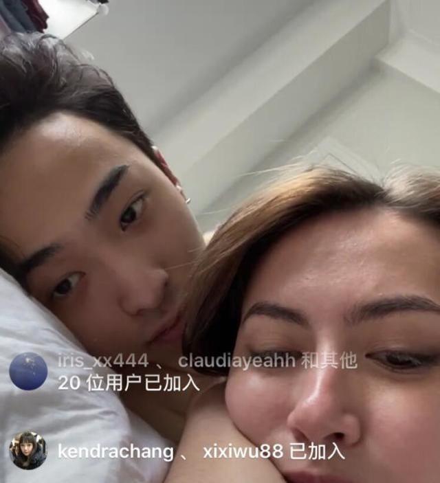 伊能靜兒子半裸上身和女生床上直播，倆人行為親密，真放飛自我 娛樂八卦吃瓜 第3张