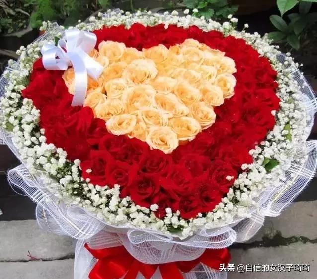 情人节送花七夕情人节，送你一束玫瑰花，愿你收获爱情，白头偕老，幸福健康