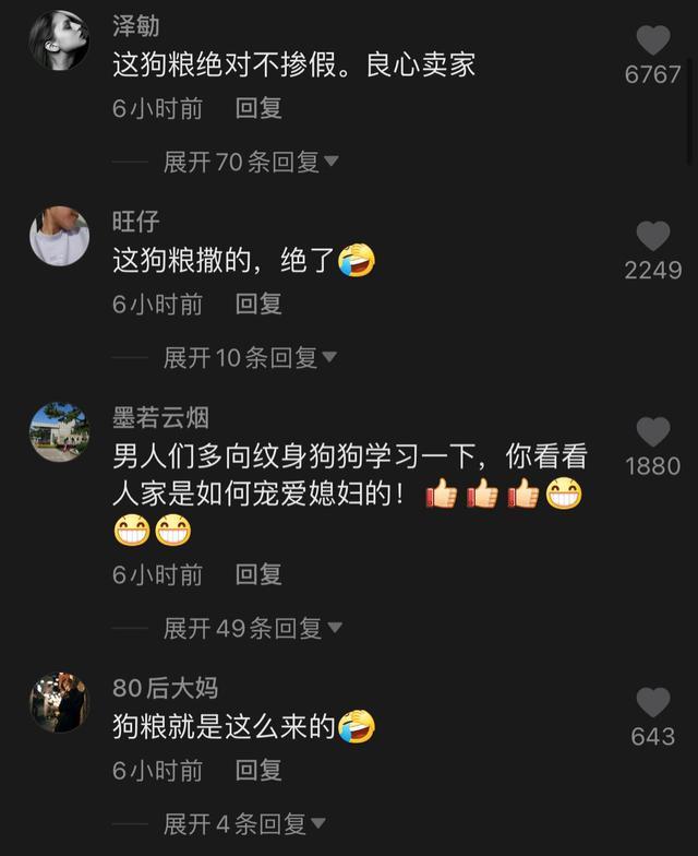 兩只狗狗秀恩愛，堂堂花臂大佬，居然被老婆當坐墊，簡直沒眼看 萌趣萌寵 第7张