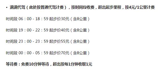 代驾费用怎么算的（代驾计费模板标准的合理性）
