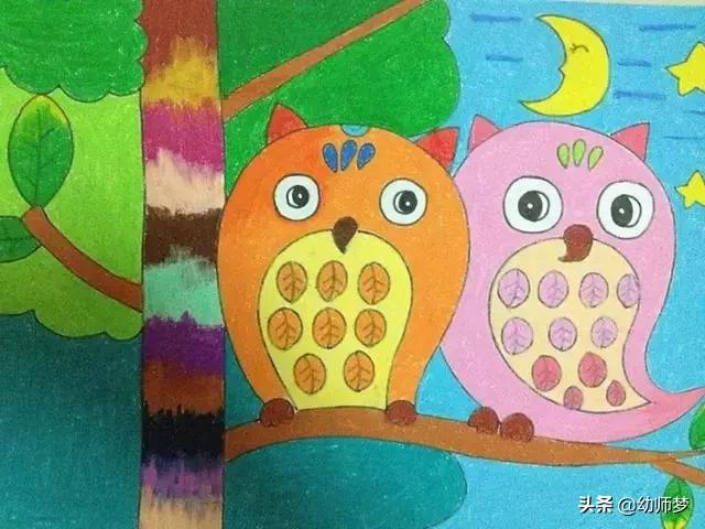 1一3岁宝宝学画画,大一班的小朋友学画画