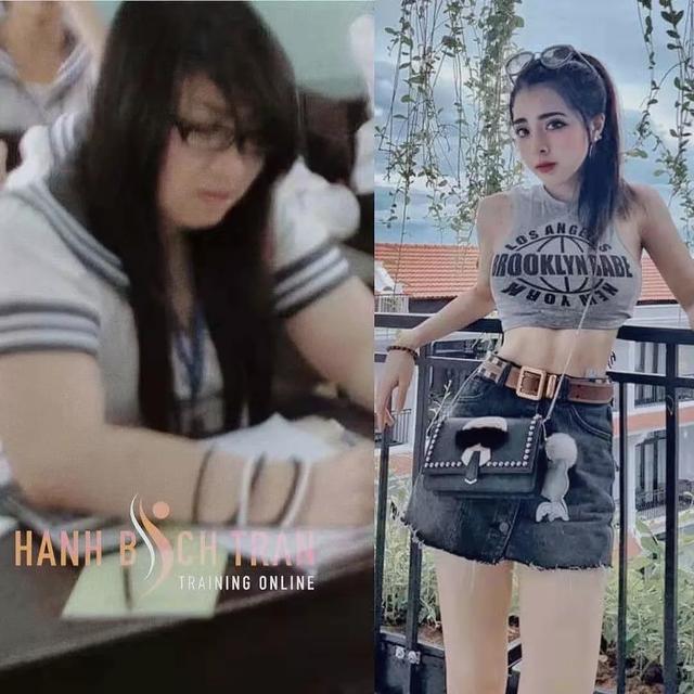 她從140斤瘦到104斤，美出了天際，蛻變後的她愛上了健身 街拍正妹 第2张