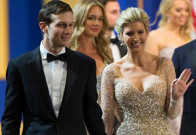 伊万卡·特朗普，被丈夫紧紧抱在怀中