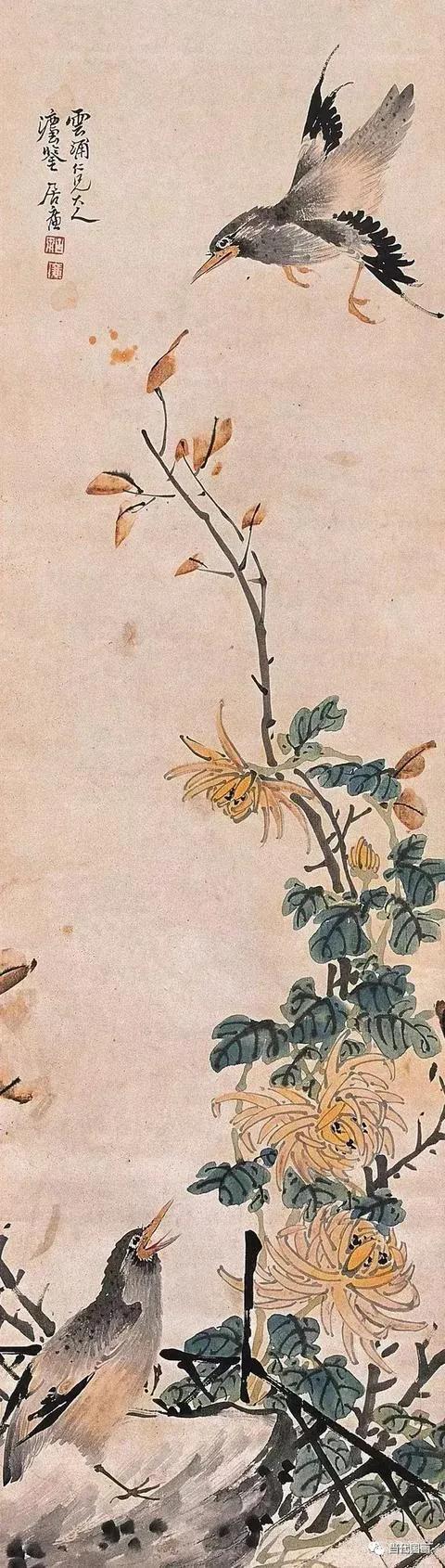 居廉淡雅国画作品欣赏，居廉精品画作欣赏