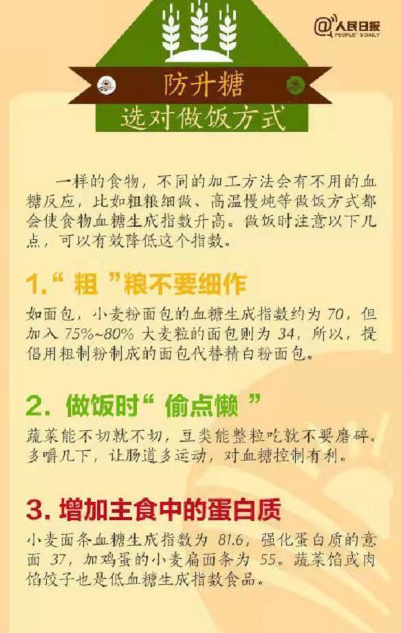 控糖食物一览表，高血糖患者不妨看一下