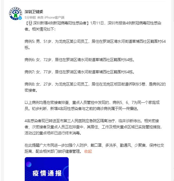 深圳新增4例新冠病毒阳性感染者 其中3人为同一个家庭成员 全球新闻风头榜 第1张
