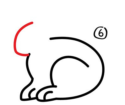 儿童简笔画:小兔子白又白,一个教程学起来(附步骤图)