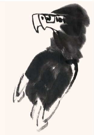 跟李苦禅学画鹰李苦禅画鹰作品欣赏