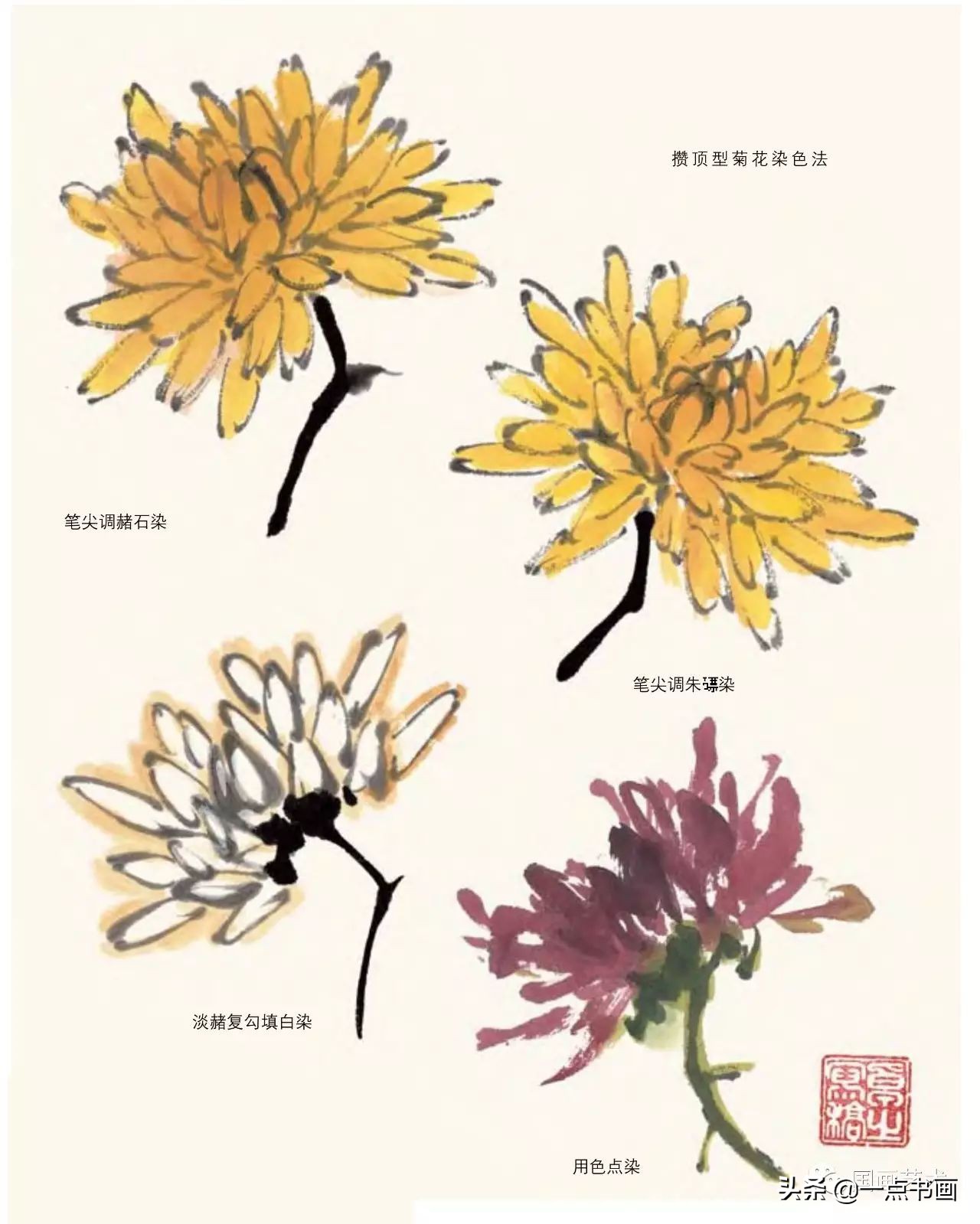 菊花怎么画简单又好看菊花怎么画简单又好看铅笔画