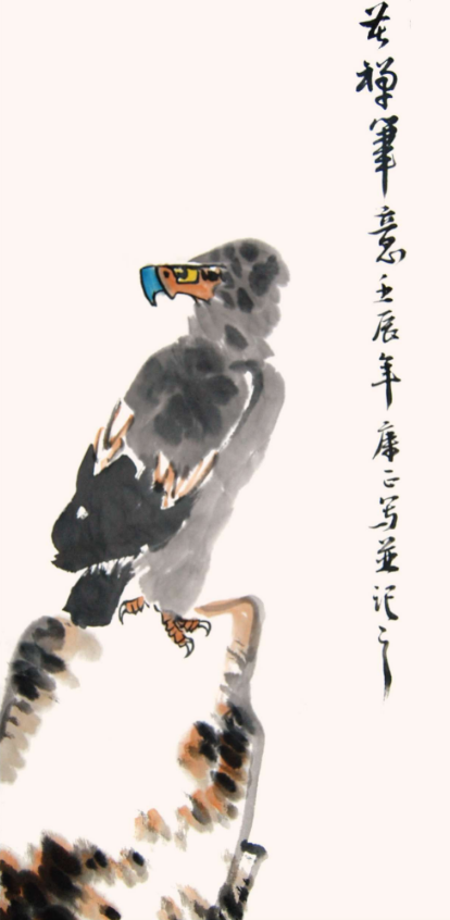 跟李苦禅学画鹰李苦禅画鹰作品欣赏