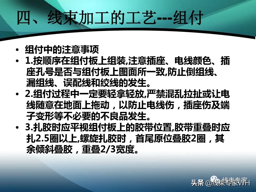 线束的定义及加工工艺流程