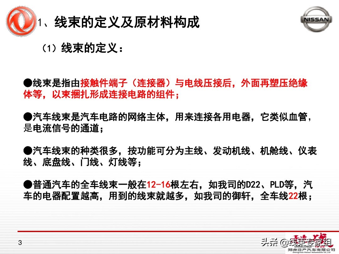 汽车线束成本分析概要