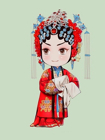 q版京剧人物粉墨登场,国粹卖起萌来,竟然也这么可爱