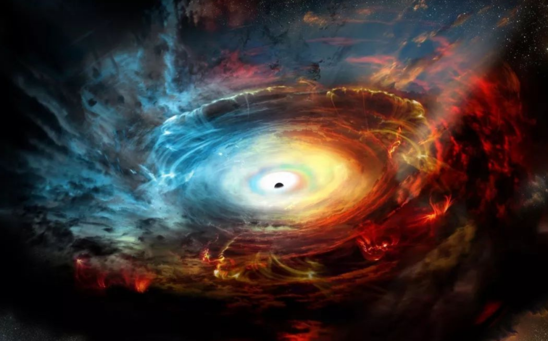 宇宙当中有着无数的星系,而每一个星系中都存在着一个黑洞.