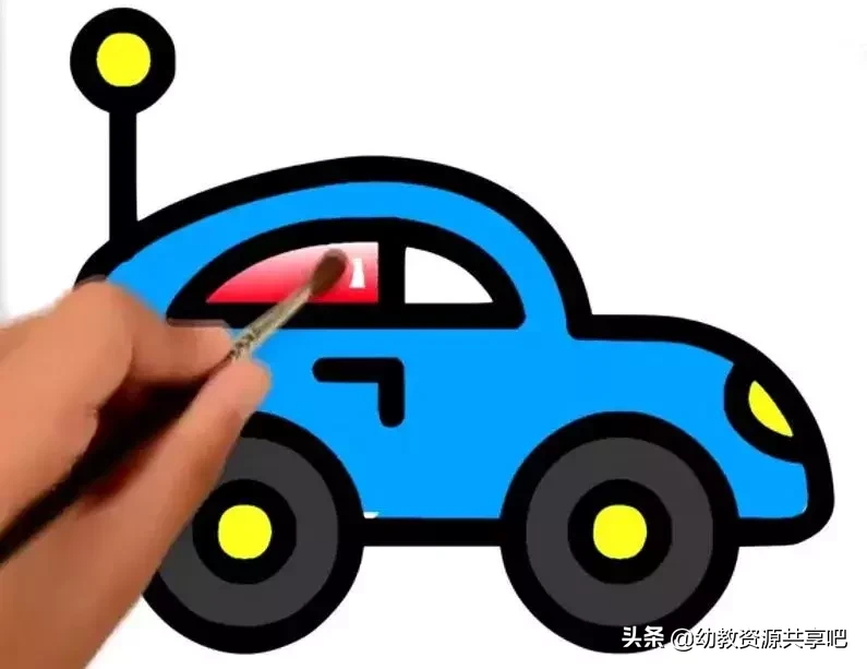 小汽车的画法简笔画