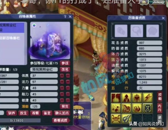 梦幻西游：梧桐11技能谛听上须弥，年近40的指挥银河喜得贵子