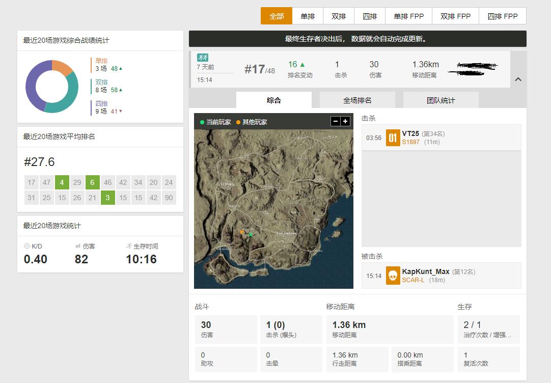 pubg战绩怎么在线查询（绝地求生历史战绩查看网址一览）