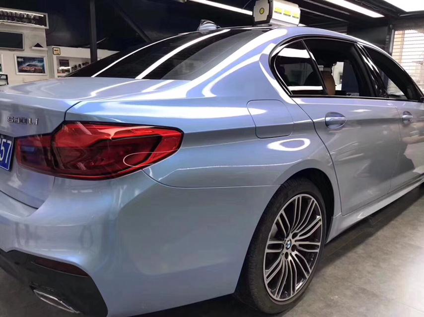 宝马5系车身改色贴膜(双色糖果灰__懂车帝