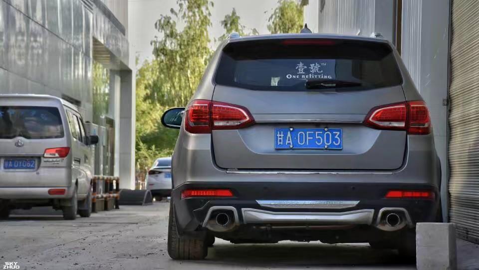 来自甘肃兰州的长城哈弗h6车友的改装案例低趴的suv酷酷的