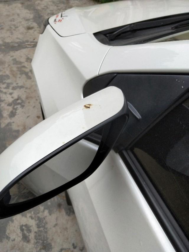 丰田雷凌后视镜这个手动折叠的功能很不错