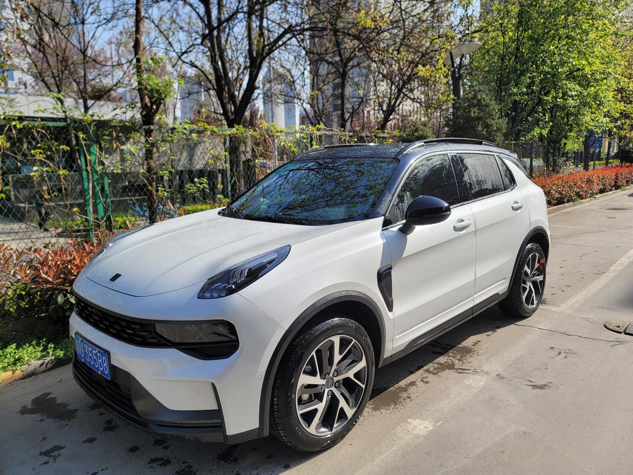 黑白配色的01很少见,是白色车不受待见_领克01车友圈_懂车帝