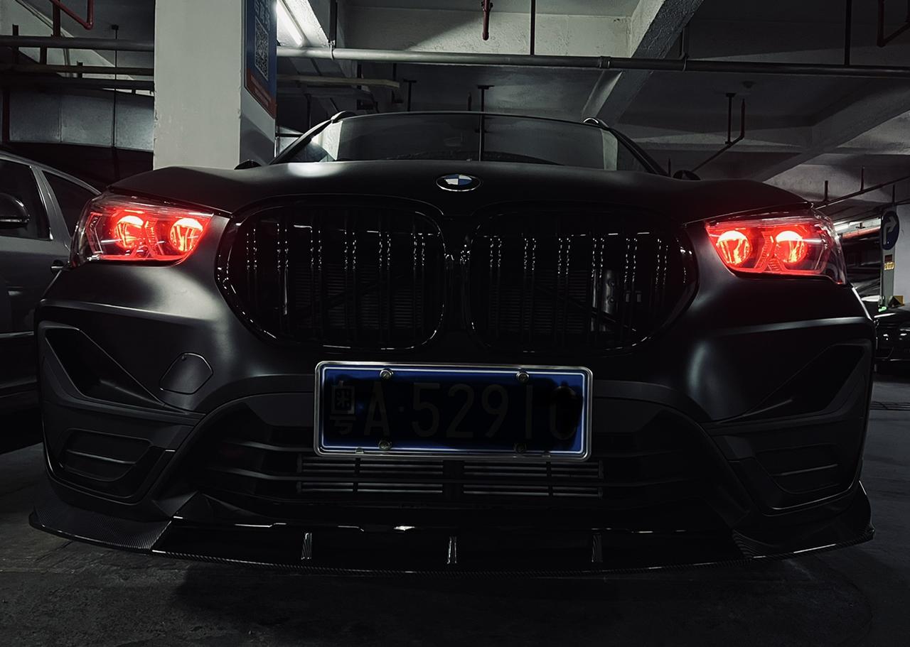 黑武士 魔鬼眼_宝马x1车友圈_嚣man_懂车帝